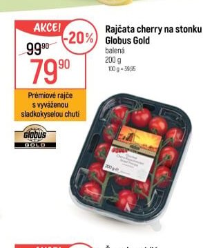 Rajčata cherry na stonku Globus Gold