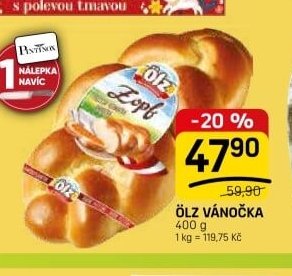 Ölz vánočka