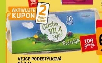 Vejce podestýlková bílá M