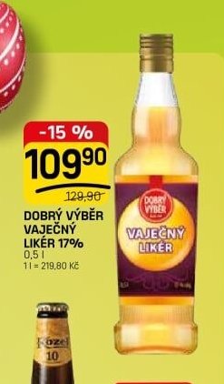 Dobrý výběr vaječný likér