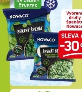 Nowaco sekaný špenát