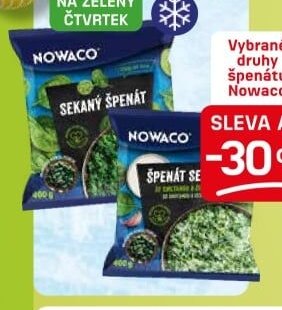 Nowaco sekaný špenát