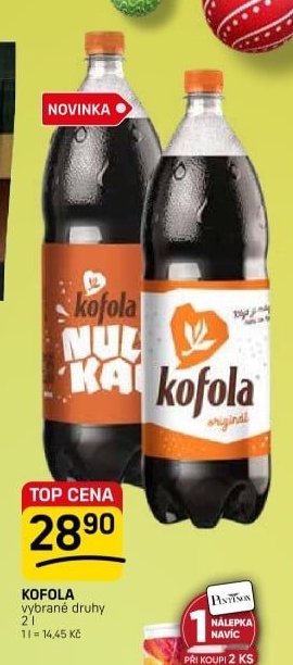 Kofola vybrané druhy