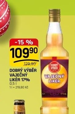 Dobrý výběr vaječný likér