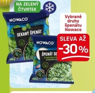 Nowaco sekaný špenát