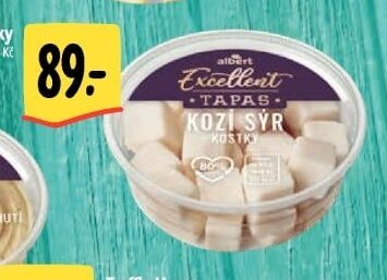 Kozi sýr - kostky