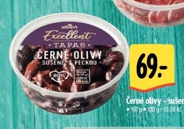 Černé olivy - sušené s peckou