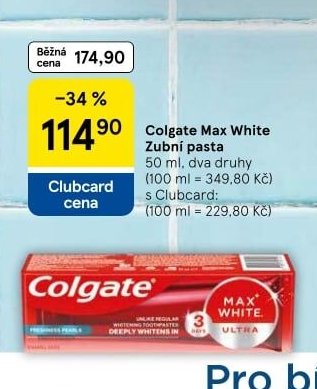 Colgate Max White Zubní pasta