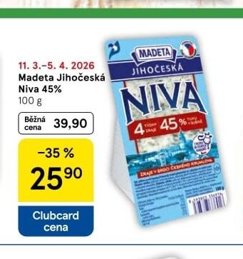 Madeta Jihočeská Niva 45%