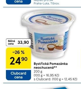 Bystřická Pomazánka neochucená