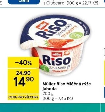 Müller Riso Mléčná rýže jahoda