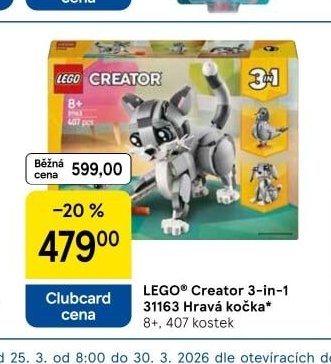 LEGO Creator 3-in-1 31163 Hravá kočka