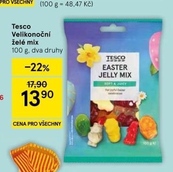 Tesco Velikonoční želé mix