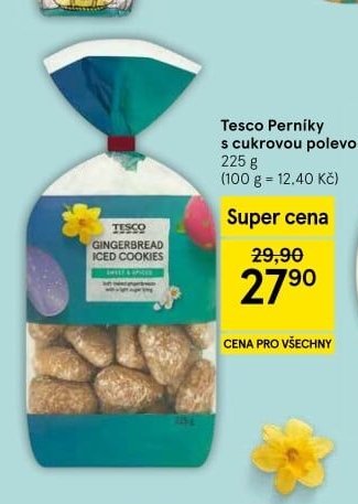 Tesco Perníky s cukrovou polevou