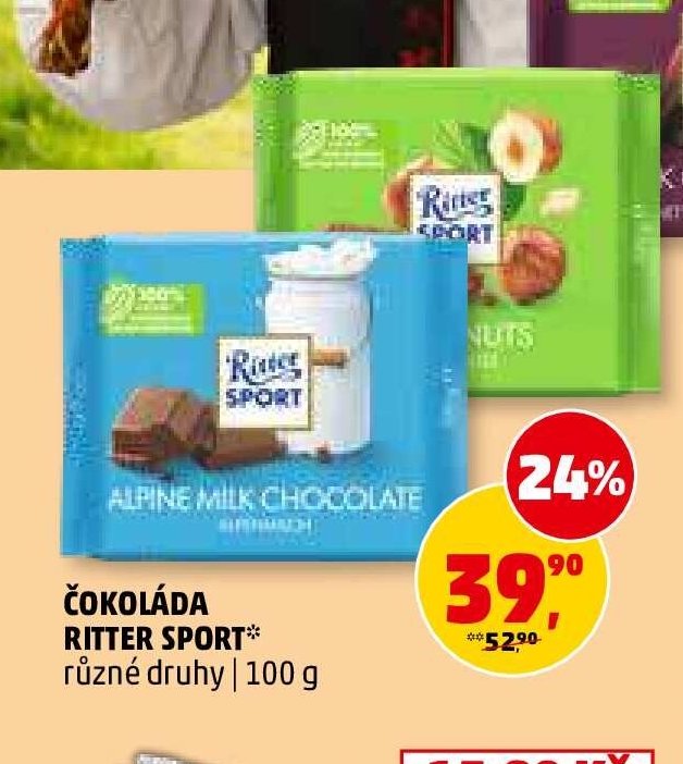 ČOKOLÁDA RITTER SPORT