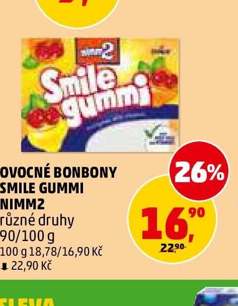 OVOCNÉ BONBONY SMILE GUMMI NIMM2