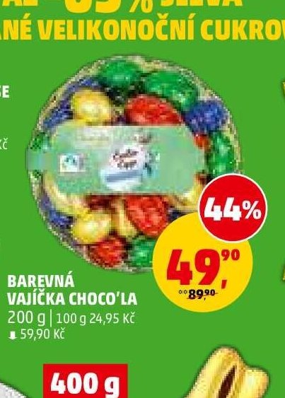 BAREVNÁ VAJÍČKA CHOCO'LA