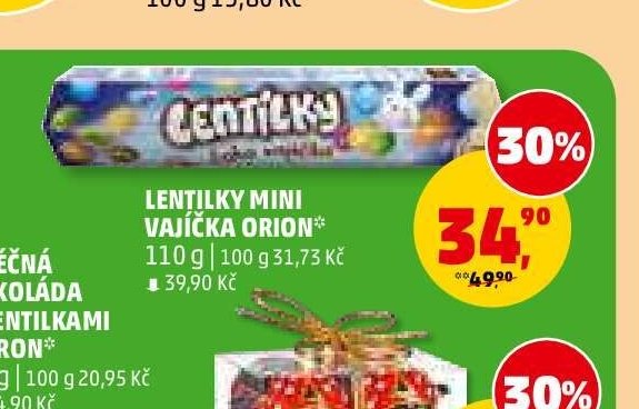 LENTILKY MINI VAJÍČKA ORION