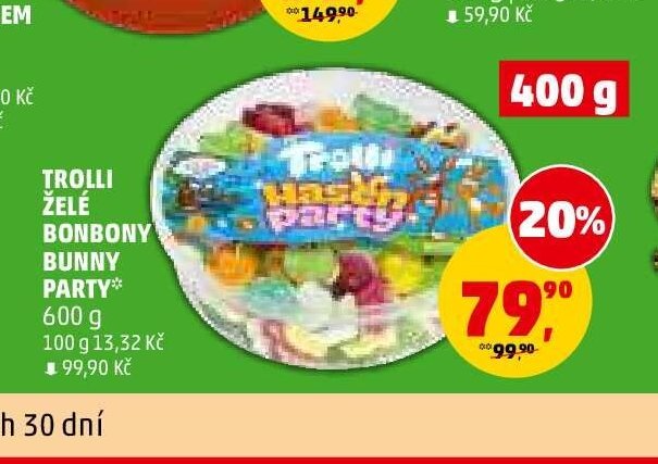 TROLLI ŽELÉ BONBONY BUNNY PARTY