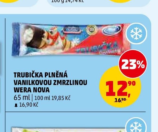 TRUBIČKA PLNĚNÁ VANILKOVOU ZMRZLINOU WERA NOVA
