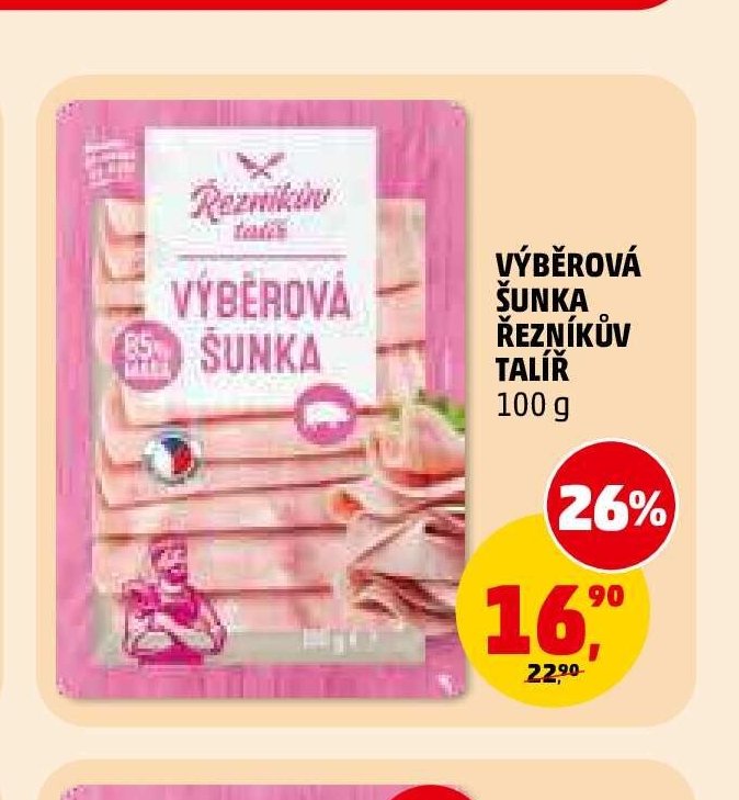 Výběrová šunka Řezníkův talíř 100 g