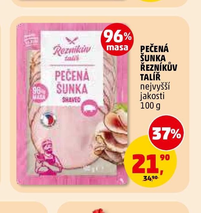 Pečená šunka Řezníkův talíř nejvyšší jakosti 100 g