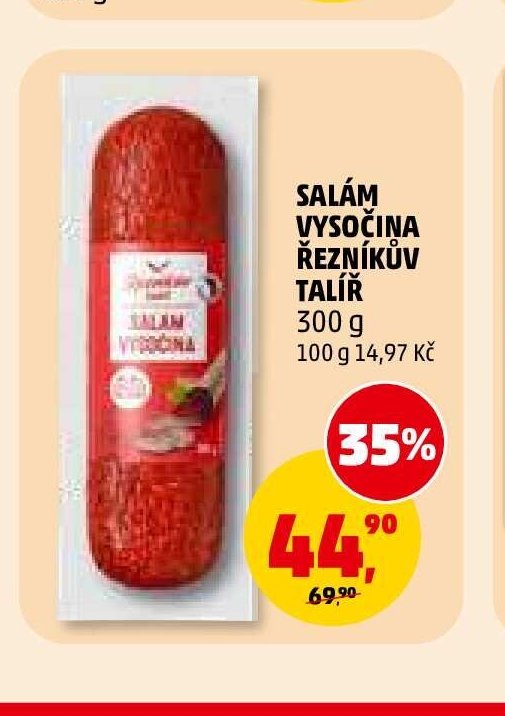 Salám Vysočina Řezníkův talíř 300 g