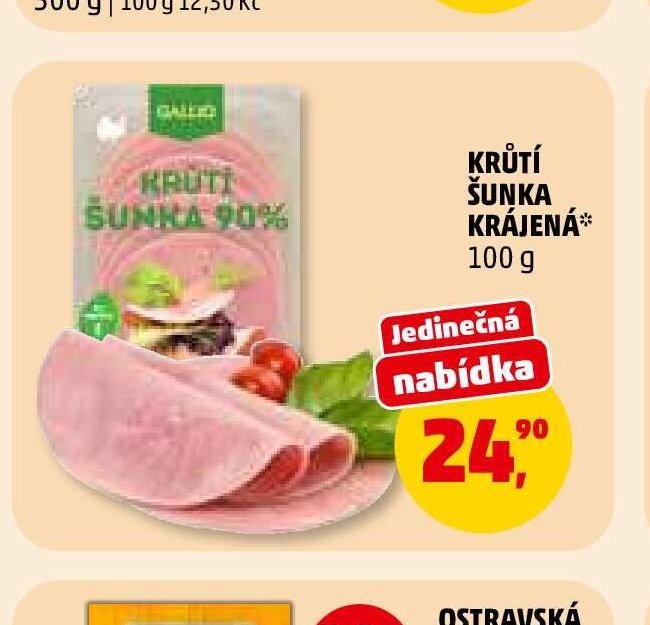 KRŮTÍ ŠUNKA KRÁJENÁ