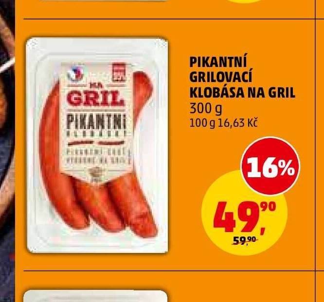 PIKANTNÍ GRILOVACÍ KLOBÁSA NA GRIL