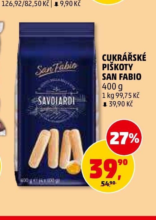 Cukrářské piškoty San Fabio