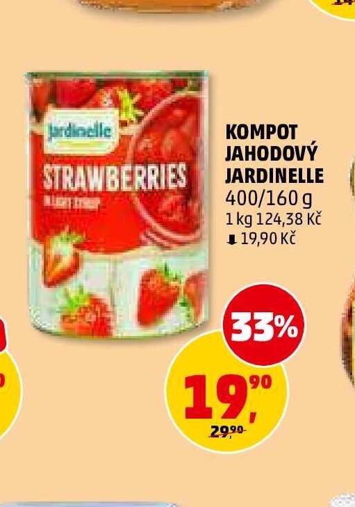 Kompot jahodový Jardinelle