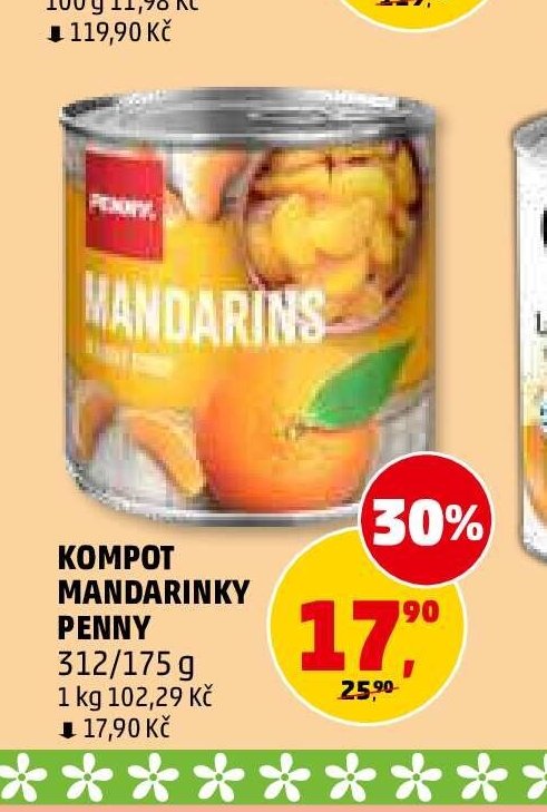 Kompot mandarinky Penny