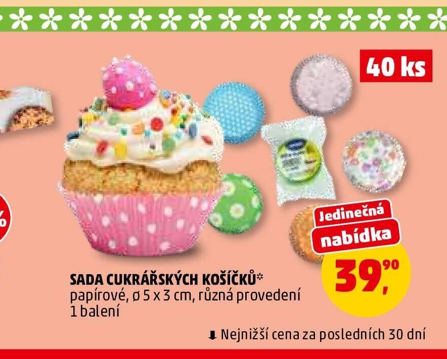 Sada cukrářských košíčků
