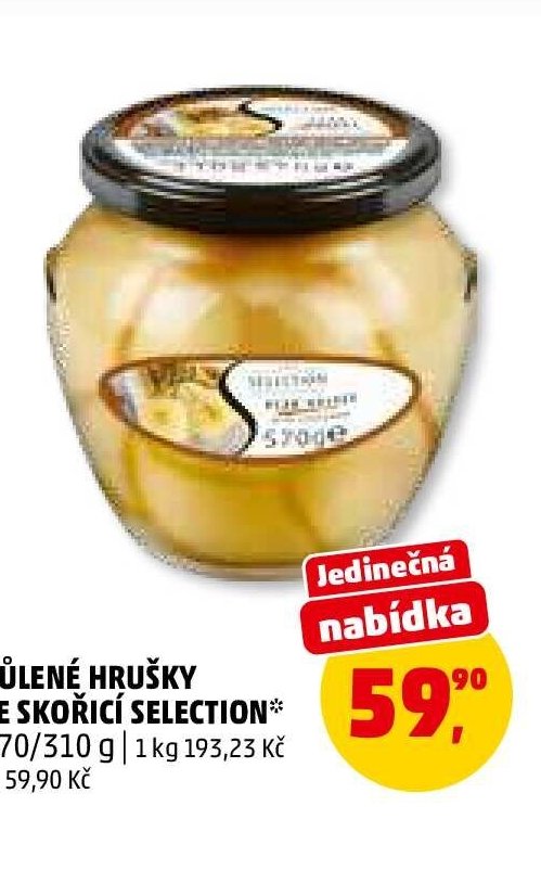 PŮLENÉ HRUŠKY SE SKOŘICÍ SELECTION
