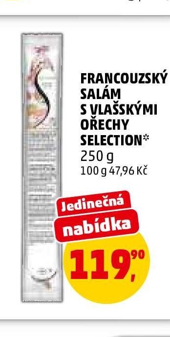 FRANCOUZSKÝ SALÁM S VLAŠSKÝMI OŘECHY SELECTION