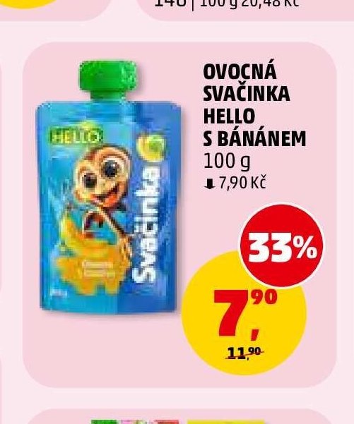 OVOCNÁ SVAČINKA HELLO S BÁNÁNEM