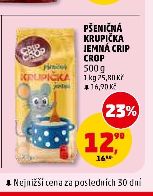 PŠENIČNÁ KRUPIČKA JEMNÁ CRIP CROP - Penny Market akcniletaky.com