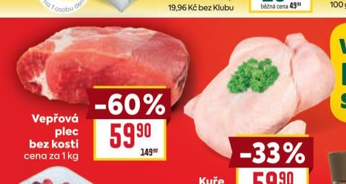 Vepřová plec bez kosti