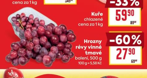 Hrozny révy vinné tmavé