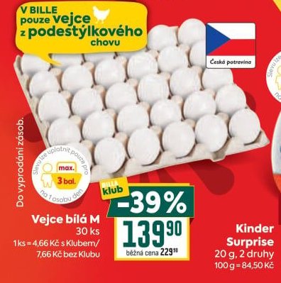 Vejce bílá M