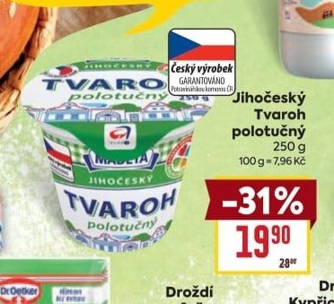 Jihočeský Tvaroh polotučný