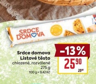 Srdce domova Listové těsto