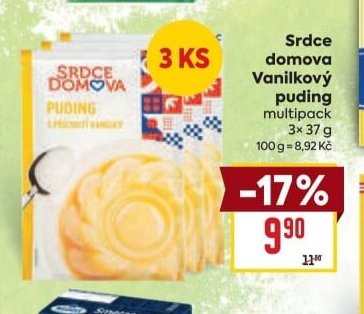 Srdce domova Vanilkový puding multipack
