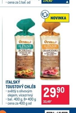 ITALSKÝ TOUSTOVÝ CHLÉB