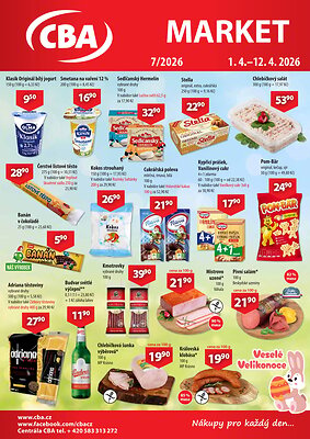 akční leták CBA 1.4.2026-12.4.2026
