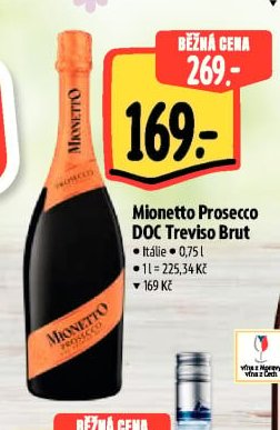 Mionetto Prosecco DOC Treviso Brut - Albert akcniletaky.com