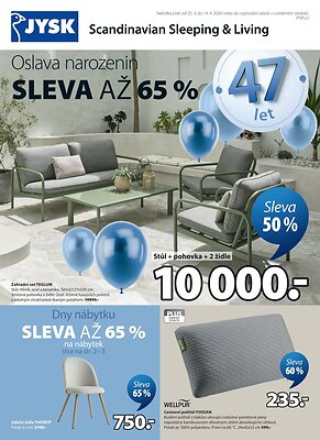 akční leták Jysk 25.3.2026-14.4.2026