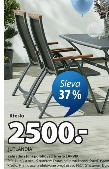 Polohovací zahradní křeslo Larvik Jutlandia