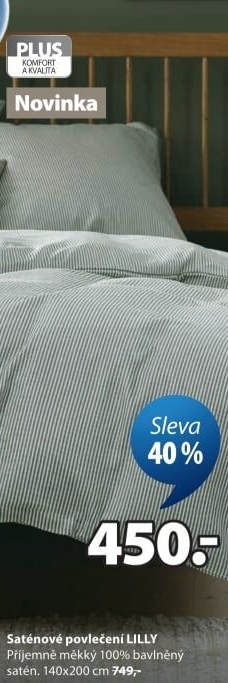 Saténové povlečení