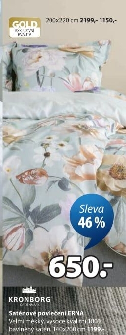 Saténové povlečení Kronborg